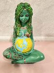 BAKA Goddess Gaia Mother Earth Home Nature Figurine Art Statue for Home Decoration (Green1)