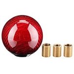 Aramox Gear Shift Knob, Car Universal Modification Carbon Fiber Manual Knob Gear Shift Head Shifter (Red)