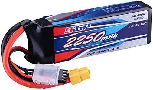 SIGP 11.1V 3S Lipo Batería 2250mAh 40C Paquete suave con enchufe XT60 para RC Avión Quadcopter Helicóptero Drone FPV Racing Hobby