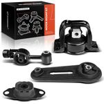 A-Premium Engine Motor Mount and Transmission Mount Kit Compatible with Nissan Versa 2007-2012, Cube 2009-2014, L4 1.8L, 4-PC Set, Replace# 11360-EL00A, 11350-EL00A