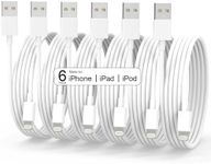 AYNGWRNB iPhone Charger Cable [MFi Certified] Lightning Cable 6Pack(3/3/6/6/6/10 FT) iPhone Charger Fast Charge Long USB to Lightning Cable for iPhone 14 13 12 11 Pro Max XR XS Mini 8 7 Plus iPad