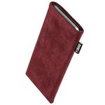 fitBAG Classic Burgundy custom tailored sleeve for Blackberry Passport | Made in Germany | Genuine Alcantara pouch case cover with MicroFibre lining for display cleaning