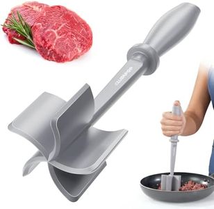 Premium Meat Chopper for Ground Beef - CLUEAPOP Heat Resistant Meat Masher - Kitchen Tools & Gadgets - Ground Beef Smasher - Non Stick Hamburger Chopper - Cook Ground Meat with Easy