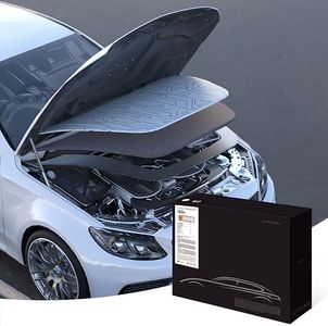 Soundbox Car Sound Deadening Mat - Heat Insulation & Noise Reduction Hood Liner, Lightweight & Durable, Easy to Install, Compatible with Most Vehicles