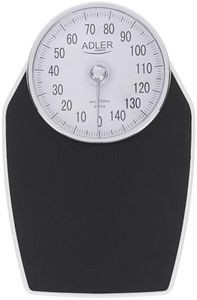 Adler AD8177 Bilancia pesapersone meccanica fino a 150 kg, analogica bilancia da bagno ad alta precisione, superficie antiscivolo, non digitale, facile da usare, senza batterie
