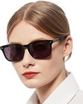 MARE AZZURO Reading Sunglasses Women 2.50 Large Square Outdoor Sun Readers 1.00 1.25 1.50 1.75 2.00 2.25 2.50 2.75 3.00 3.50 4.00 (Black, 250)