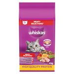 WHISKAS Meaty Selections Dry Cat Food With Real Chicken, 4kg bag