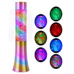 Gusweet Home Decor Living Room,Glitter Flow in Liquid Motion Lamp with 7 Colors Changing Light,Fun Science Toys for Kids,Best Friend Birthday Gifts Christmas for Teen Girls Boys Adults