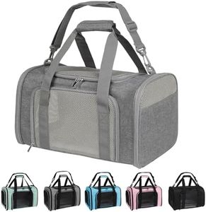 Yipincover Carriers Soft-Sided Large Pet Carrier for Cats Dogs Small Animals Up to 35Lbs,Top Load Carrier,Ventilated Design,Portable Cat Carrier Airline Approved(X-Large, Grey)