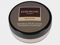 Keromask Mineral Rich Loose Finishing Powder in Shade MEDIUM to Set Foundation and Camouflage Makeup, 20g