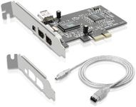 PCIe Firewire 400 Card,IEEE 1394a PCI Express 4 Ports PCIe Card (3 X 6 Pin and 1 X 4 Pin),Firewire 400 Adapter for Windows 7/8/10/11/Mac Os/Xp/2000/2003/ Vista/Dos,Linux(PCIE-IEEE 1394A)