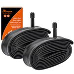 YUNSCM 2-PCS 20" Heavy Duty Bike Tire Tubes 20x2.10/2.40 AV Schrader Valve Premium Butyl Rubber Inner Tubes Compatible with 20x2.10/2.125/2.20/2.25/2.30/2.35/2.40 Bike Bicycle Tires Tubes