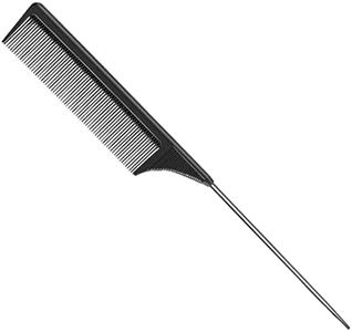 Pettine di Coda, Pettine Antistatico in Fibra di Carbonio, Pettine Coda di Topo d'Acciaio Fibra, Carbonio Pettini Resistenti al Calore, Parrucchiere Pettine, per Parrucchieri e per la Casa