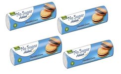 No Sugar Added Gullon Sandwich Cookie Chocolate Cream Biscuits 250g each, Great choice for diabetic Gift for friends & Family. (3)