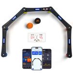 Potent Digital Stickhandling Trainer 2.0 with App-Enabled Training, Built-in Scoreboard & Countdown Timer - Practice Puck Control & Reaction Times, Portable on & Off Ice Hockey Training Aid