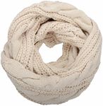 NEOSAN Womens Thick Ribbed Knit Winter Infinity Circle Loop Scarf Twist Khaki