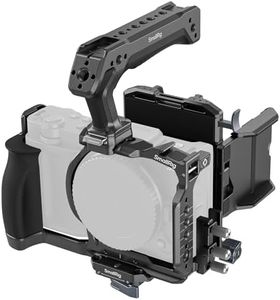 SmallRig HawkLock Handheld Power Cage Kit for Nikon ZR, V-Mount Battery Plate, Top Handle, Cable Clamp for HDMI, Built-in Quick Release for Arca, Compatible with DJI Stabilizers and Tripods- 6113