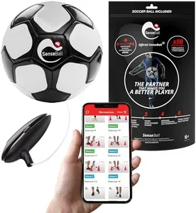 SenseBall | Smart Soccer Kick Trainer Used by Professionals | App with Exercises & Training Routines | Soccer Training Equipment for Kids | Improve Your Soccer Skills and Become a Two-Footed Player