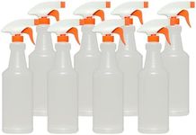 MOEHAIR Heavy Duty 8 Pack Empty Plastic Hair spray bottles (32 oz) with Adjustable Nozzle | Leak Proof Spray Stream Water Bottle for Cleaning Solutions, Watering Plants, Training Your Pet