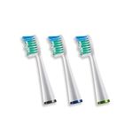 Waterpik Sensonic Toothbrush Standard Brush Head, SRRB-3W, 3 count