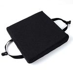 qing yun Chair Seat Cushion Pads,Thick 5/8cm Dining Chair Pads Cushions,Square Non-slip Seat Pad Chair Mat for Stool Garden Indoor Outdoor (35x35x8cm,Black)