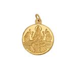 Bangalore Refinery 2.5 Gm Round Lakshmi 24k (999) Yellow Gold Pendant