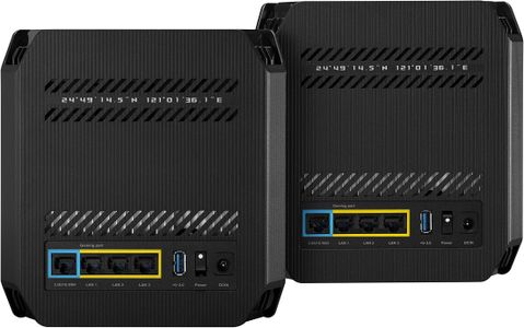 ASUS ROG GT6 WiFi 6 Mesh Router 2-Pack – High-Speed Whole Home Coverage