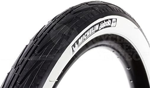 MICHELIN City Cubierta, Rennradreifen City'J, 37-451 (20X1 3/8), Schwarz/Weiãÿ, FA003466039, Negro, 20 x 13/8