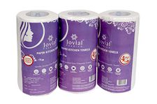 Jovial Paper Kitchen Towel 4 Ply, 60 Pulls (Pack of 3)