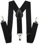 RR DESIGN suspenders for boys, kids,men and women (black, 4-8 yrs)