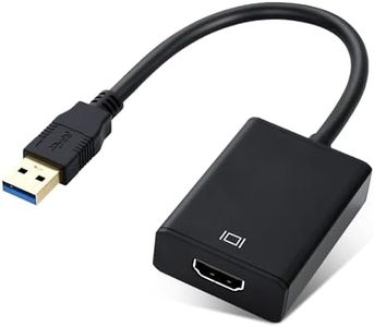 ELUTENG USB to HDMI Adapter - USB 3.0/2.0 to HDMI 1080P Video Audio Converter for Desktop PC and TV - Compatible with Windows XP to 10