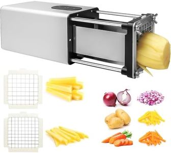 Quintin French Fry Cutter,Vegetable Cutter Vertical Potato Chips Cutter Machine Commercial Vegetable Chopper Stainless Steel Potatoes Maker with 9mm & 12mm Blade (Horizontal)