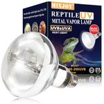 MIXJOY 160W Reptile Heat Lamp Bulb Full Spectrum UVA UVB Sun Light for Reptile and Amphibian Use