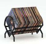 Vinyl Record Storage Record Holder for Albums 80-100 LP Vinyl Record Stand Display Shelf with Anti-Skid Clamps Levelling feet