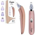 CUQOO Premium Blackhead Remover Vacuum with 4 Interchangeable Tips – Powerful Blackhead Remover Tool Machine | All Skin Type Black Head Tool Remove Kit | Blackhead Pore Vacuum Cleanser Extractor Tool