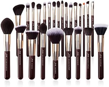 Jessup Makeup Brushes Set Professional, 25PCS Premium Natural Powder Foundation Eyeshadow Blending Concealer Blush Highlight Labeled Brushes, T280