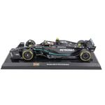 Bburago B18-28028H Formula 1 MB W14 2023 with Helmet-Hamilton Collectible Die-cast Car, Multiple