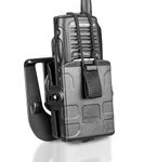 Gun & Flower Universal Tactical Radio Holster for Two-Way Walkie Talkies, Radio Pouch for Motorola, Kenwood, HYTERA Many Types, Law Enforcement Accessories, Adjustable Storage with 1 Pack