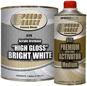 Speedokote High Gloss Bright White 2K Acrylic Urethane, 4:1 Gallon Kit, SMR-9710/1275