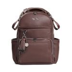 Itzy Ritzy Diaper Bag Backpack – Large Capacity Boss Plus Baby Backpack Diaper Bag Featuring 19 Pockets, Changing Pad, Stroller Clips, and Comfortable Straps (Espresso)