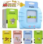 Zspeed Flash Cards Learning Toys, Audible Educational Toys Sight Cards for Toddlers Gift, Kids Word Card with Reading Function, Toddler Toys for 1-6 Years Old Boys and Girls (Blue cat)