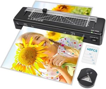 Plastifieuse, Plastifieuse A3 Machine 70S à réchauffement rapide avec coupe-papier intégré, Plastification Thermique et à Froid 5 en 1 pour A3 A4 A5 A6