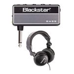 Blackstar amPlug2 Fly Bass Headphone Amplifier with Over-Ear Headphones (2 Items)