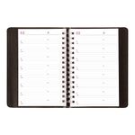 Brownline 2024 Essential Daily/Monthly Planner, Appointment Book, 12 Months, January to December, Twin-Wire Binding, 8" x 5", Black (CB634W.BLK-24)