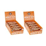 GOOD GOOD Krunchy Keto Bar Salty Caramel - Low Calorie, Low Carb & No Added Sugar - High Fibre Protein Bar - Suitable for Diabetics & Sugar Intolerant Individuals (30x35g)