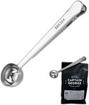 7 Inch Coffee Scoop with Bag Clip, 