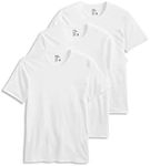 Jockey Cotton Stretch Crew Neck Tee 3-Pack White XL