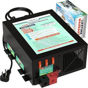 LATCH.IT RV Power Converters 75 Amp | 120VAC to 12VDC | 3-Stage Smart Battery Charger | Adjustable Voltage – RV Converter for Lithium Batteries & More | Thermal & Overload Protection