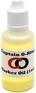 Paintball Marker Oil Lube (1oz, 30cc) by Captain O-Ring - Dropper Oil Lubricant for Paintball Markers and Air Guns