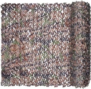 iunio Camo Netting Camouflage Netting, Camo Net Bulk Roll Camouflage Mesh Nets for Hunting Blind Deer Stand Military Party Decorations Sunshade Shooting (Bionic Tree Camo, 19.68ft*19.68ft/6m*6m)